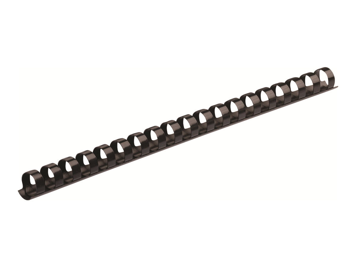 Fellowes Kunststoffbinderuecken schwarz fuer 55 Blatt, 100 St
