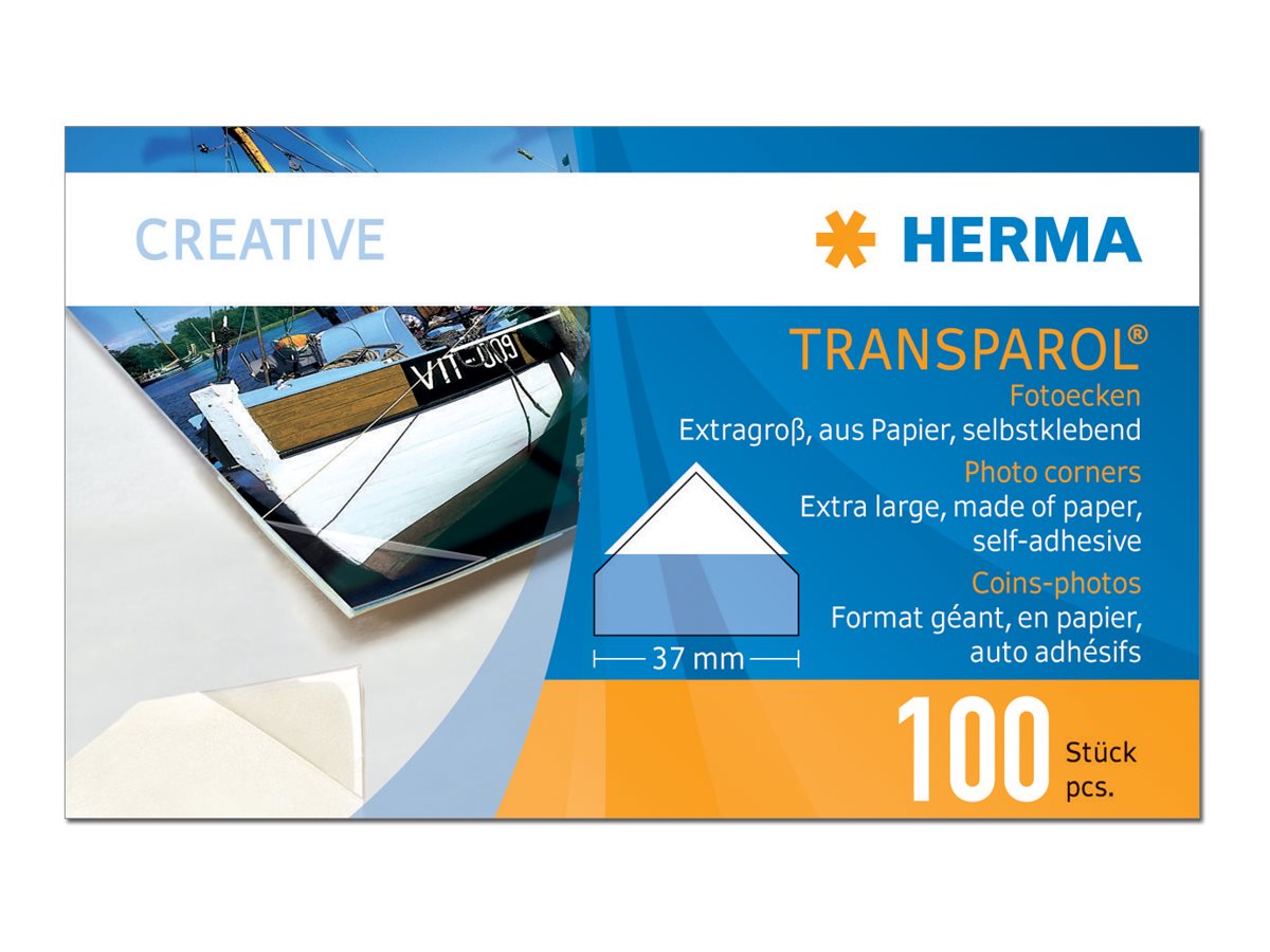 HERMA Transparol Fotoecken extra-gross                100St.