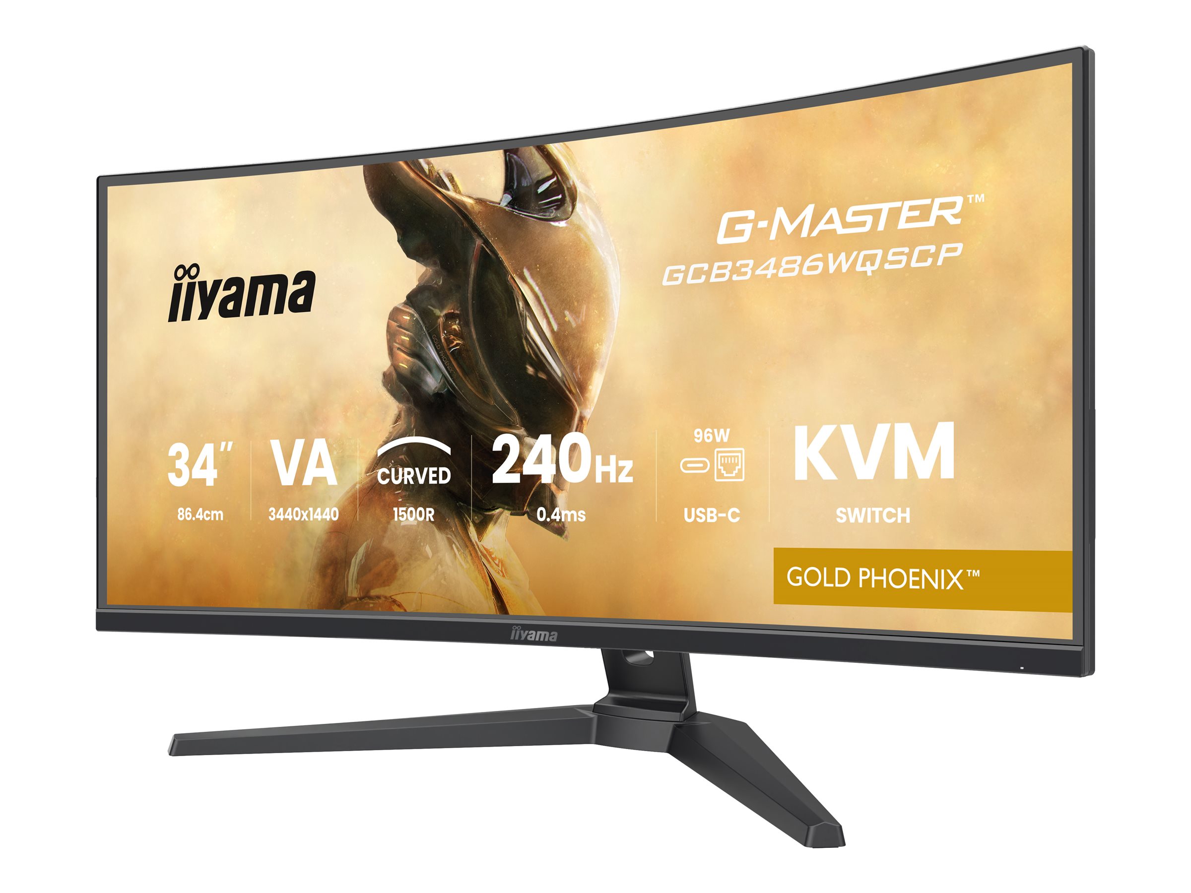 Iiyama G-MASTER Gold Phoenix GCB3486WQSCP-B1 34 Zoll Gaming gebogen