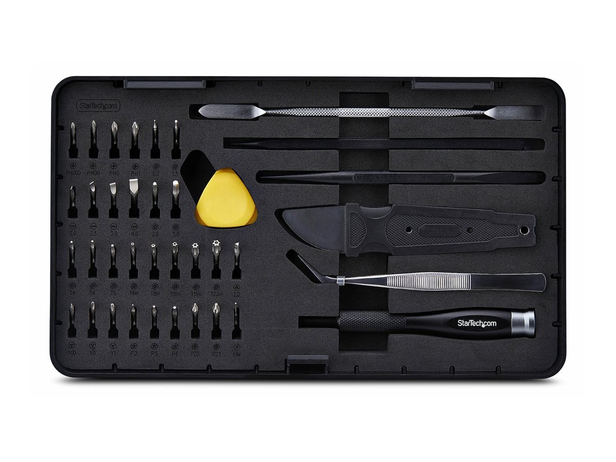 STARTECHCOM 40tlg ComputerReparaturset fur Laptop PC Elektronik Telefon 30BitPräzisionsschraubendreher Reparaturkit