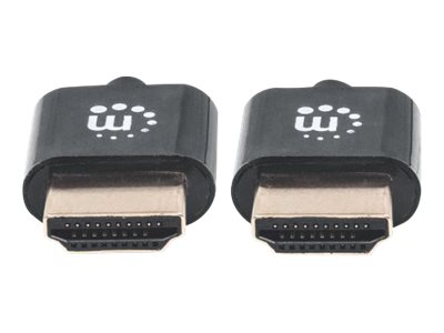 MANHATTAN HDMI-Kabel ultradÃ¼nn mit Ethernet 0.5m. schwarz