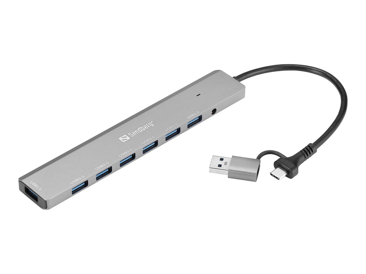 Sanberg Hub USB-C/A 7 x SuperSpeed USB 3.0