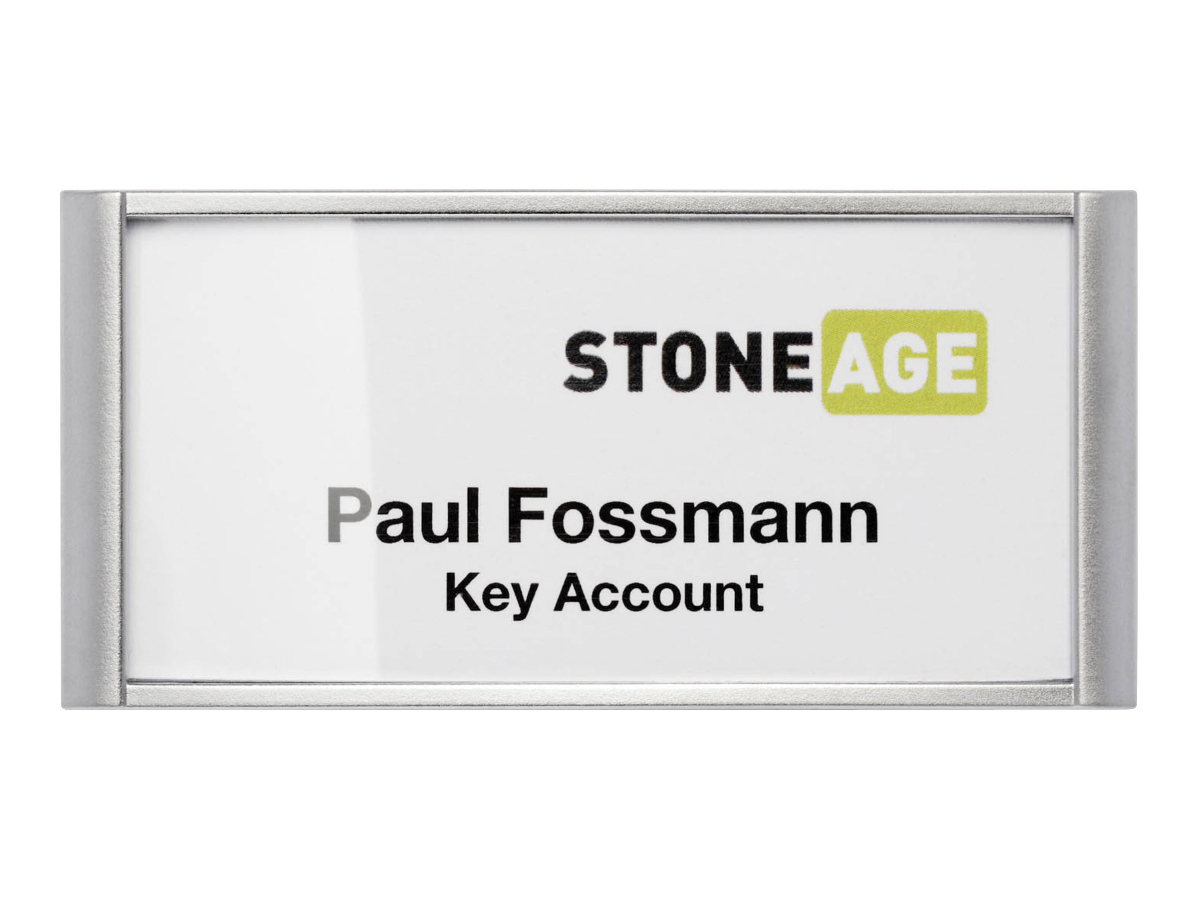 Durable CLASSIC Namensschildhalterung 34 x 74 mm Magnet Silber