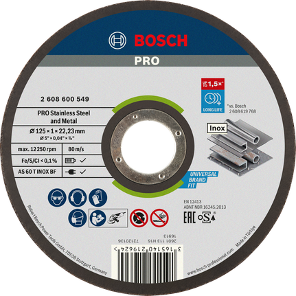 BOSCH Trennscheibe EXPERT for Inox Rapido, 1 St