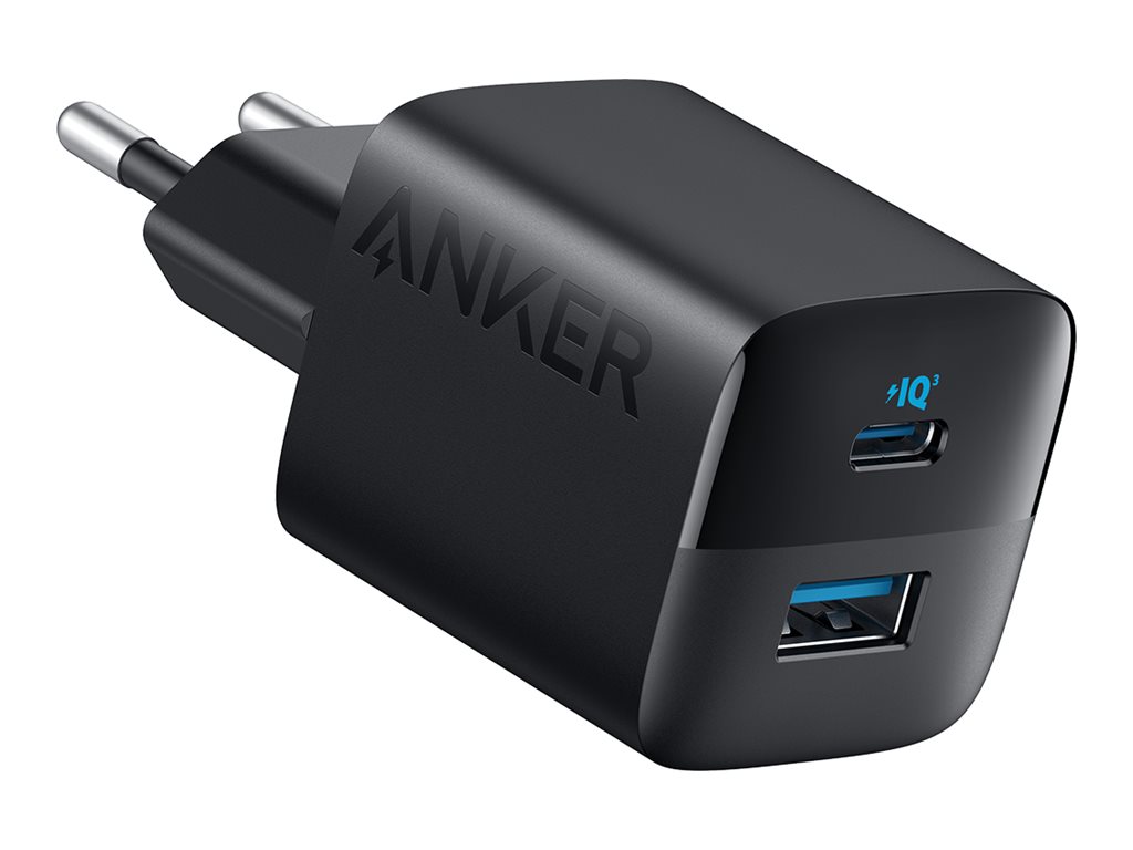 ANKER 323 Charger 33W Ladegeraet 1x USBA 1x USBC PIQ 30 black
