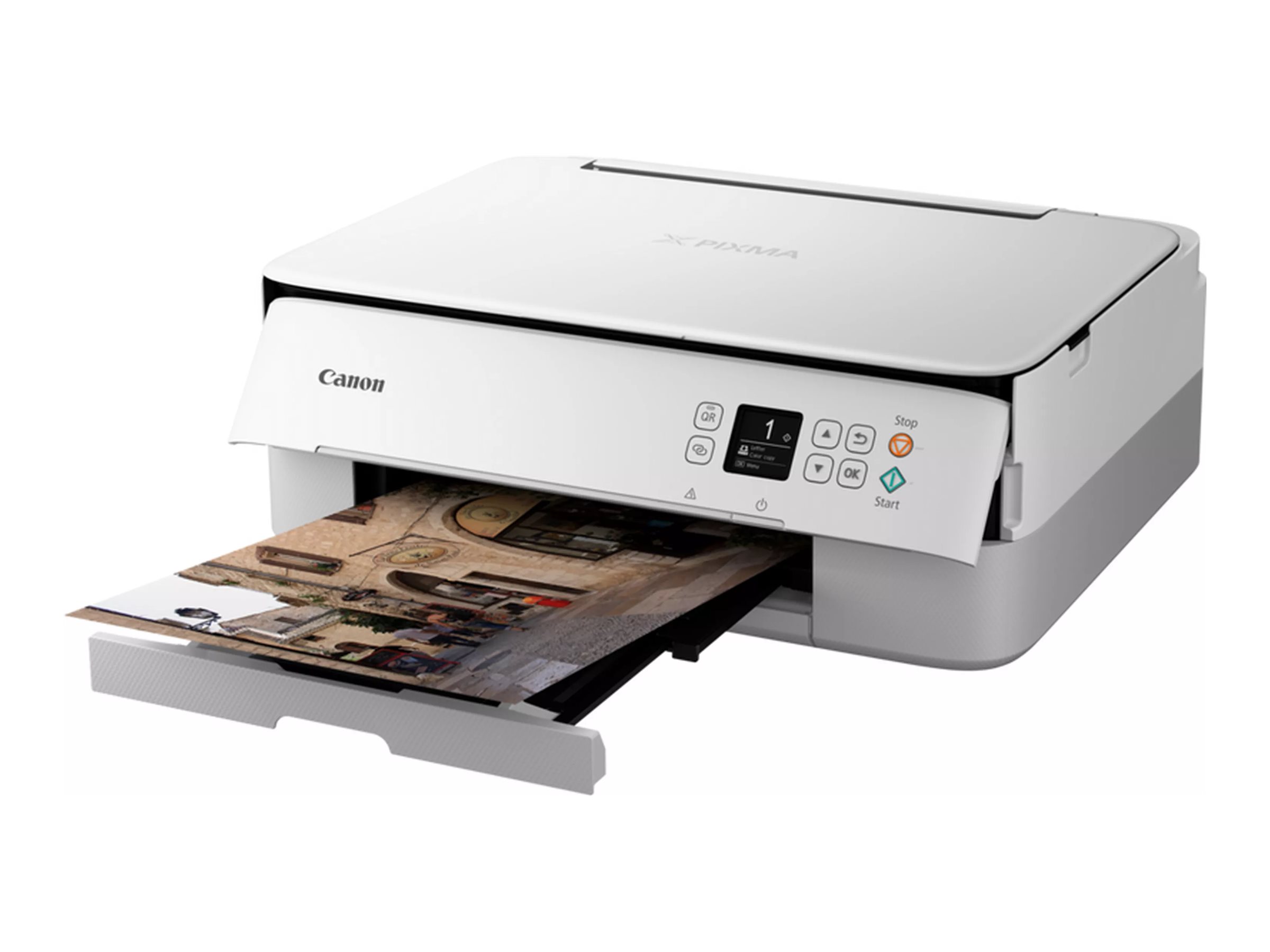 Canon PIXMA TS5351i 3 in 1 Tintenstrahl-Multifunktionsdrucker weiÃ