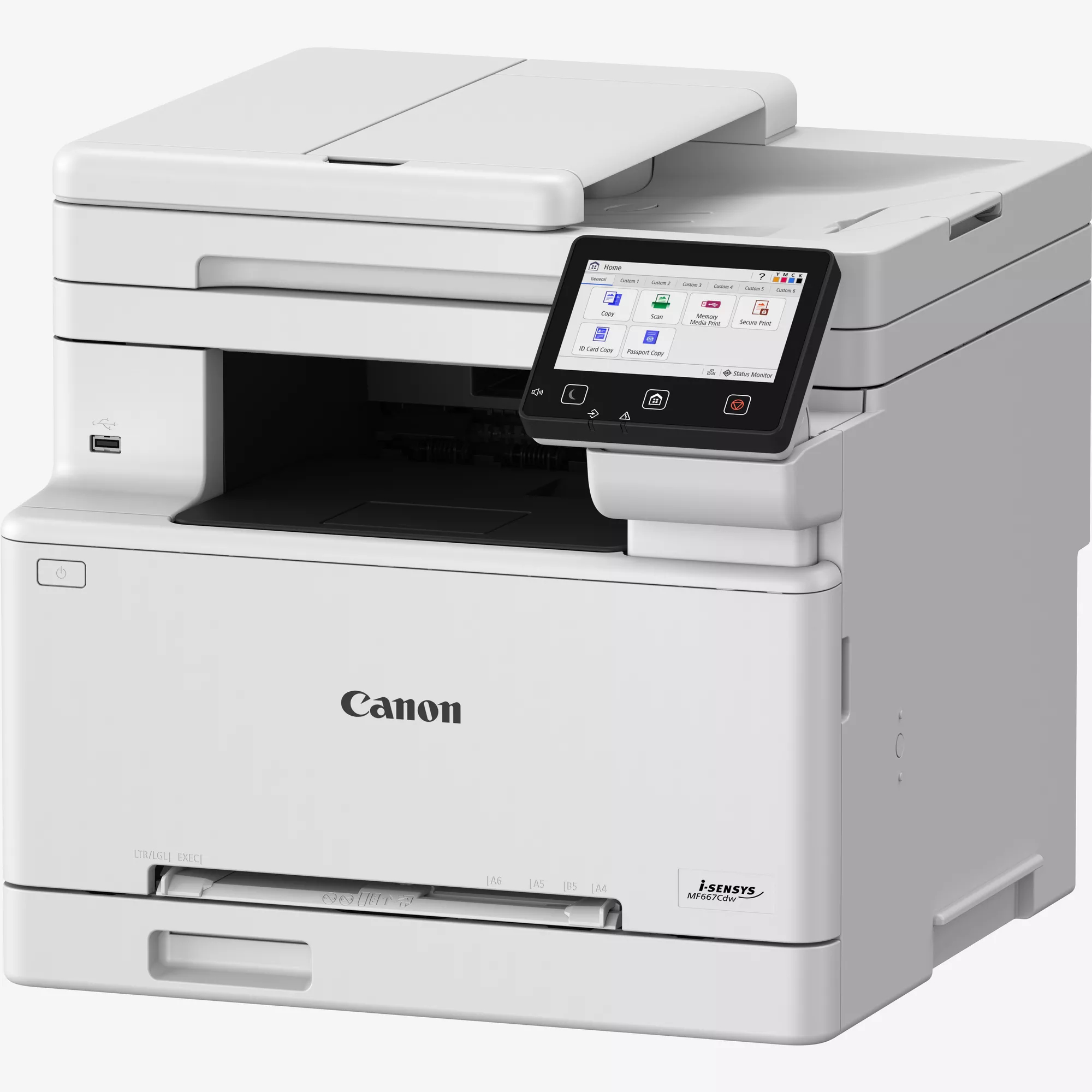 Canon iSENSYS MF667Cdw 4 in 1 FarblaserMultifunktionsdrucker grau