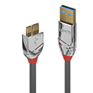 LINDY 1m USB 3.0 Typ A an Micro-B Kabel Cromo Line 5 Gbit/s