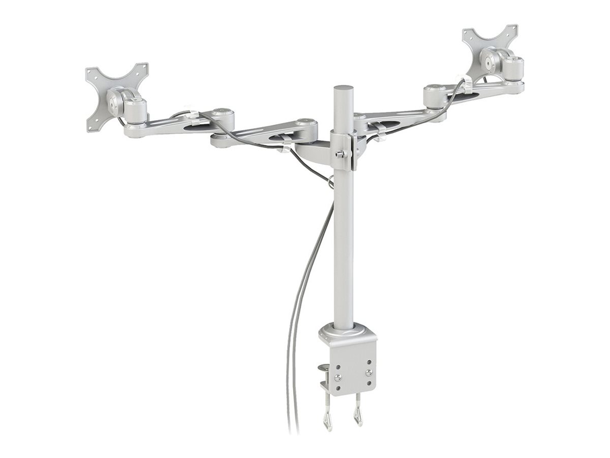 NEOMOUNTS DeskMount 2x25,4-66,04cm 2x10-26Zoll 12 kg Clamp silver