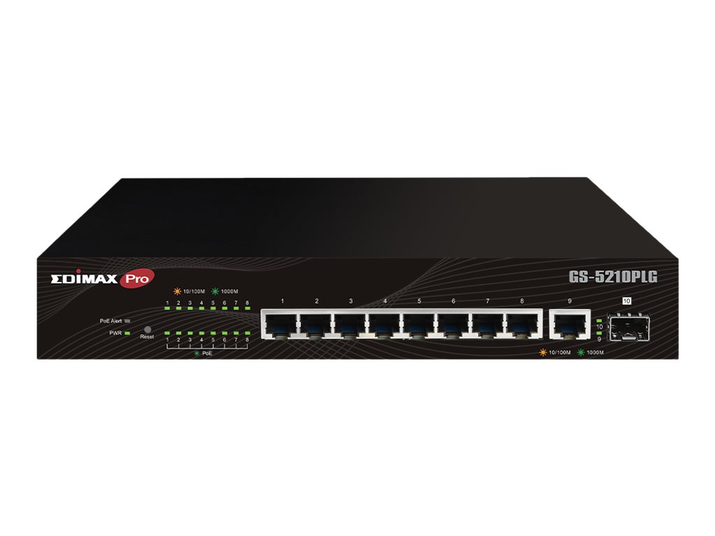 Edimax 10 Port Gigabit PoE+ Web Smart Managed Switch mit 100 Watt