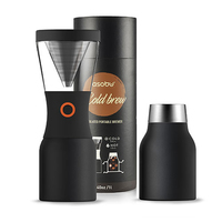 Asobu Cold Brew Kaffeebereiter Schwarz