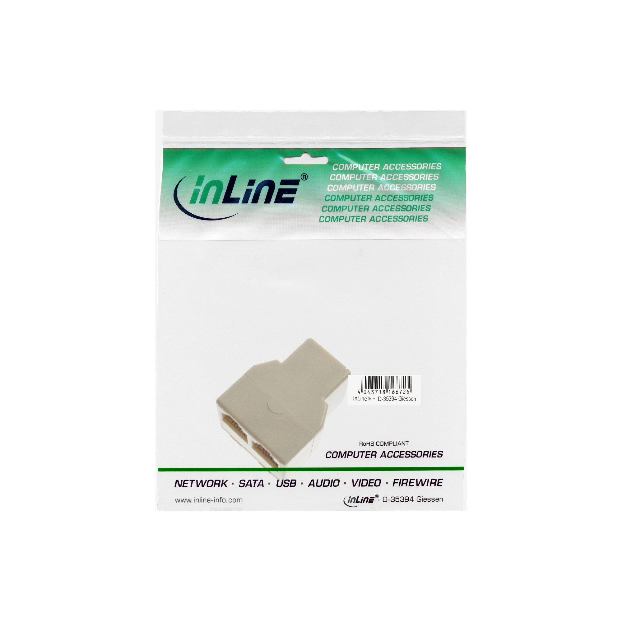 INLINE eSATA auf SATA Adapter eSATA Buchse an SATA Buchse