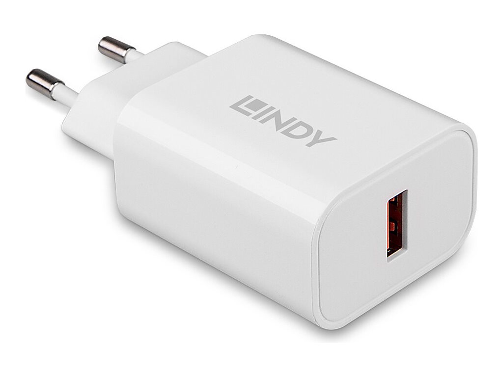 LINDY 18W 1 Port USB Type A Charger