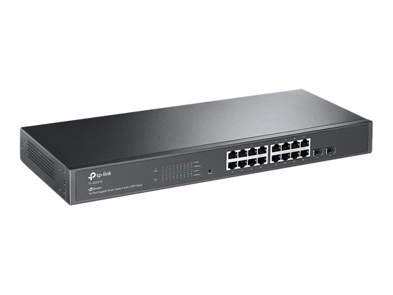 TP-LINK SG2218 Omada 16-Port Gigabit Smart Switch with 2 Gigabit SFP Slots TP-LINK SG2218 Omada 16-Port Gigabit Smart Switch with 2 Gigabit SFP Slots