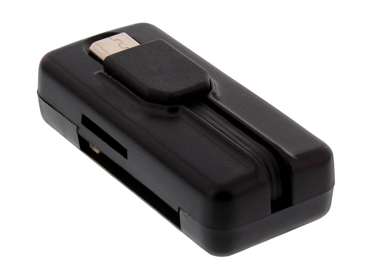 INLINE OTG Card Reader Dual Flex fuer SD und microSD mit USB Buchse und 2 Kartenslots