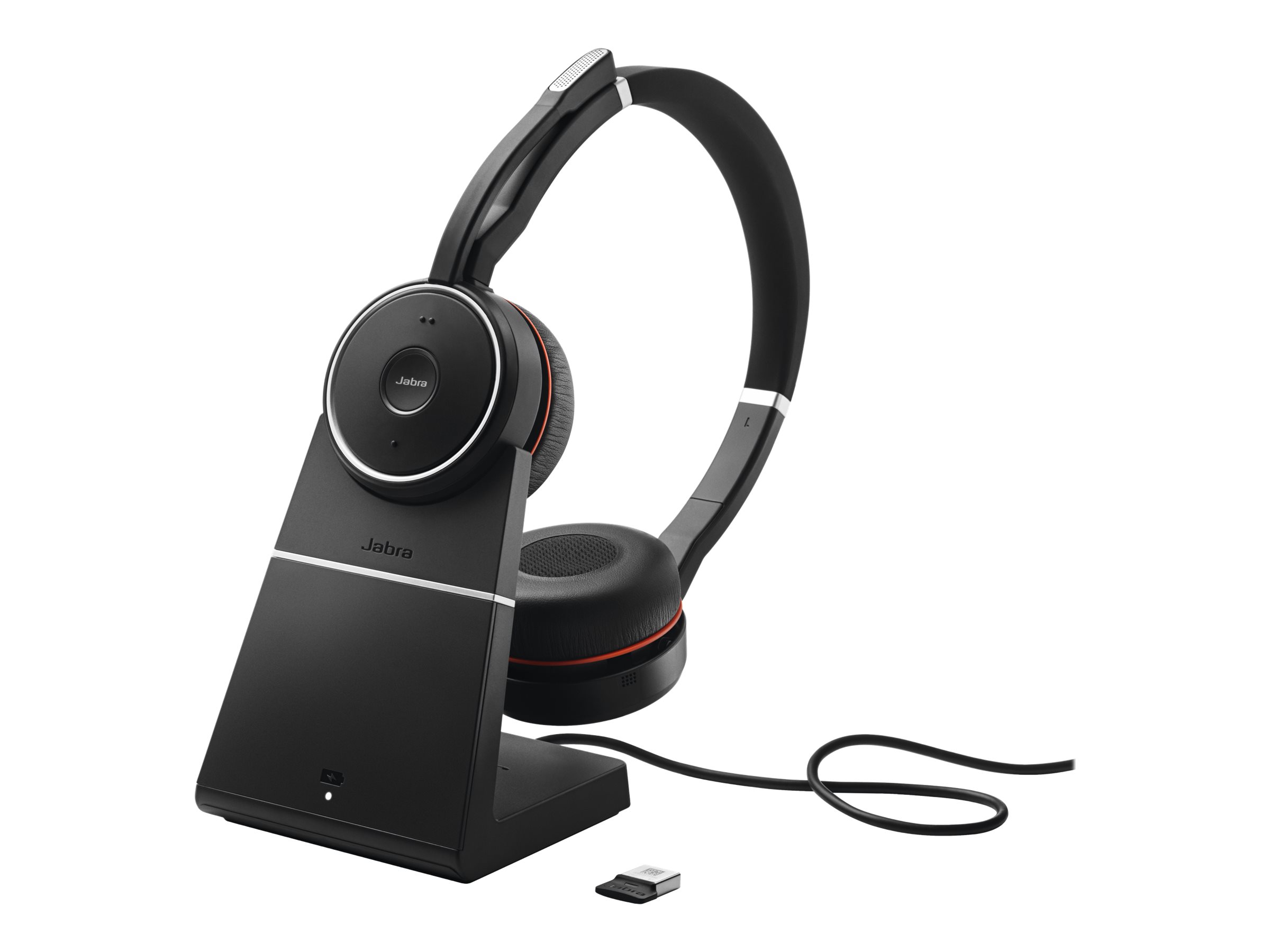 JABRA Evolve 75 SE UC Stereo Headset mit Ladestation USB