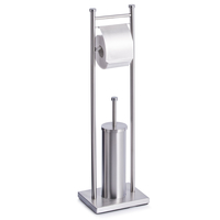 Zeller WC-Garnitur silber Metall Zeller WC-Garnitur silber Metall