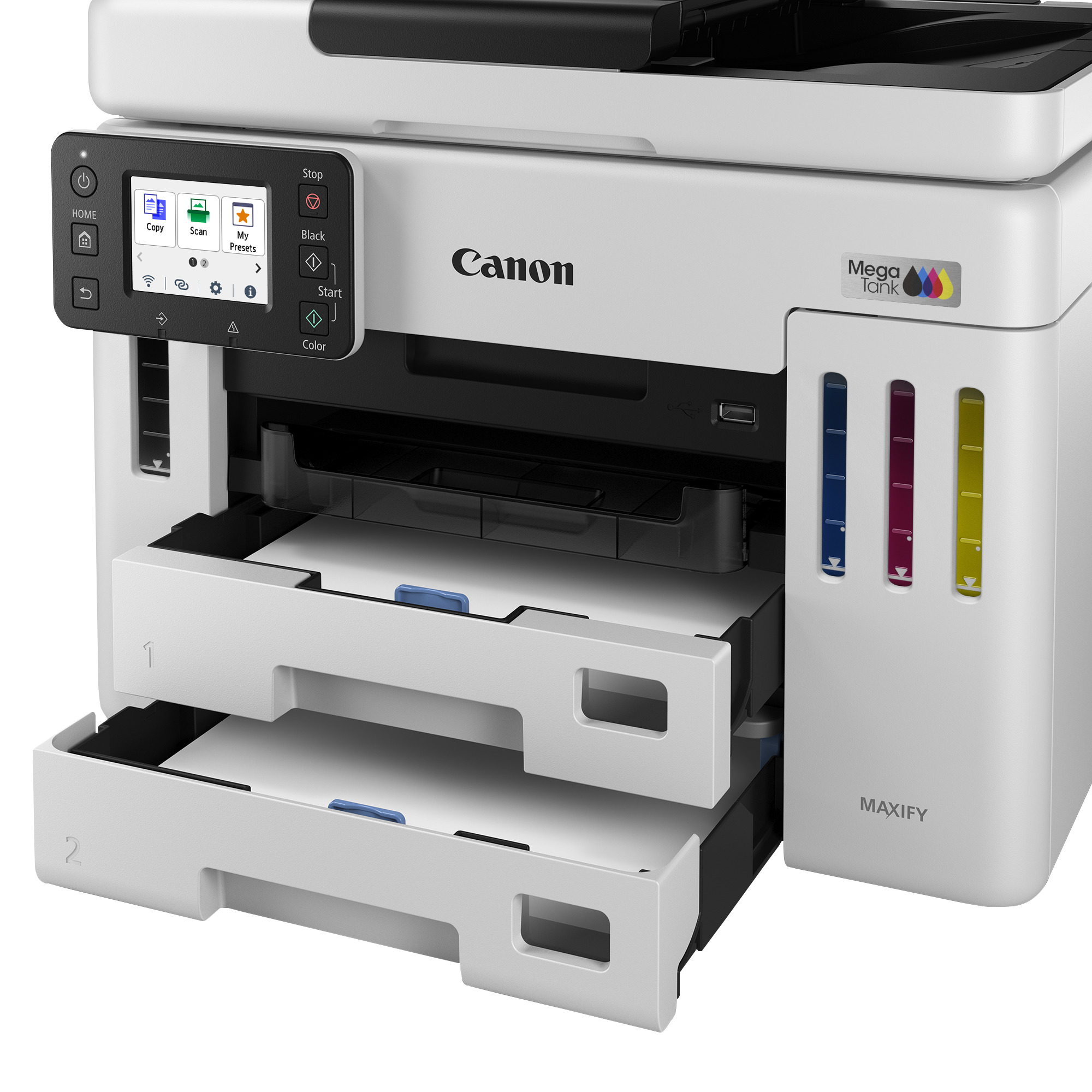Canon MAXIFY GX7150 4 in 1 TintenstrahlMultifunktionsdrucker weiss
