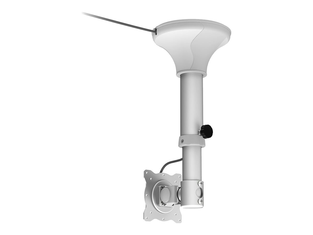 NEOMOUNTS FPMA-C025SILVER Ceiling Mount für Flatscreens 25,4-76,2cm 10-30Zoll schwenkbar max 12kg VESA 75x75 or 100x100mm