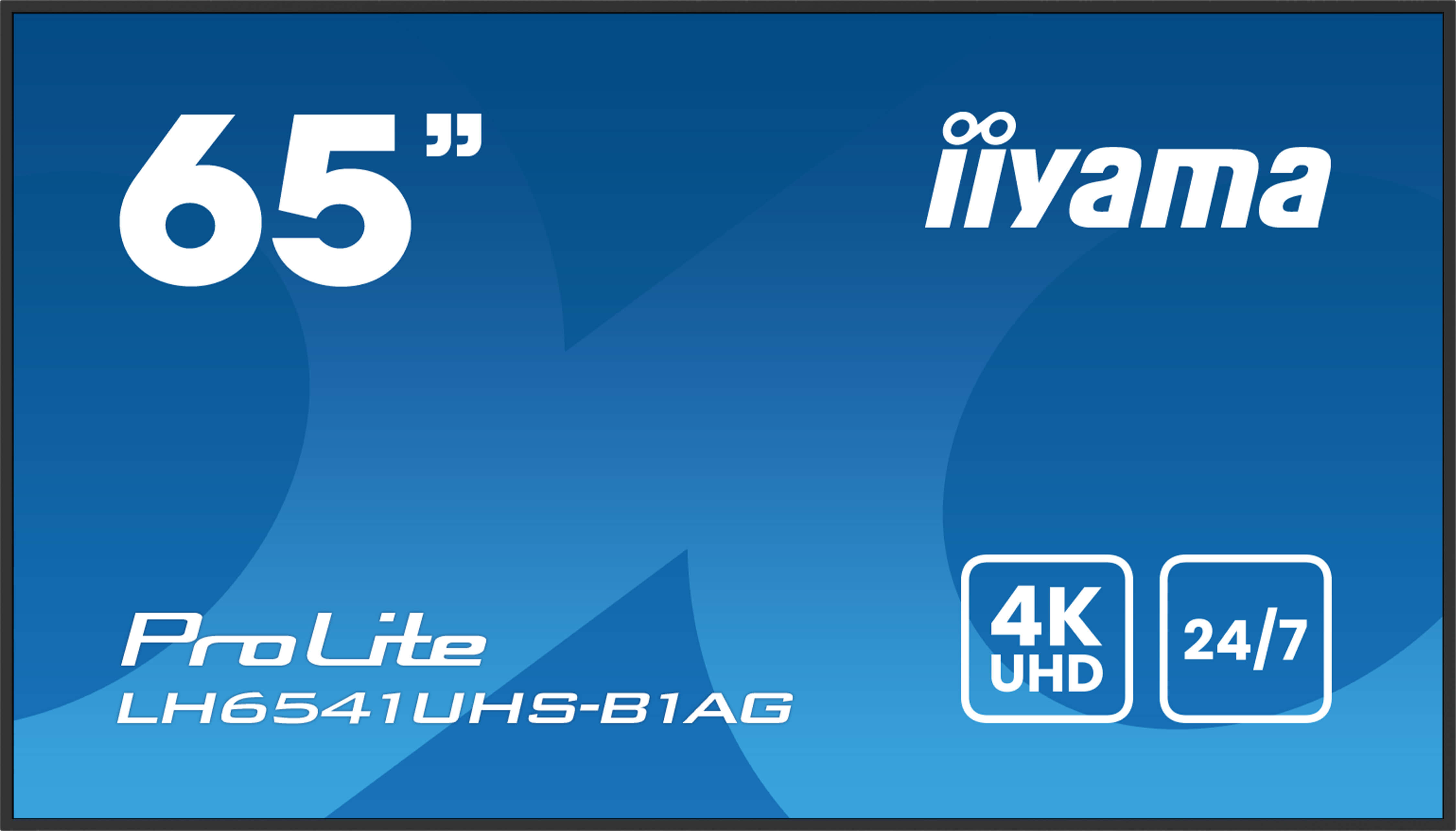 IIYAMA LH6541UHSB1AG 165,1cm 65Zoll 3840x2160 4K UHD IPS panel 1perc Haze Landscape and Portrait mode Speakers 2x 10W 3x HDMI