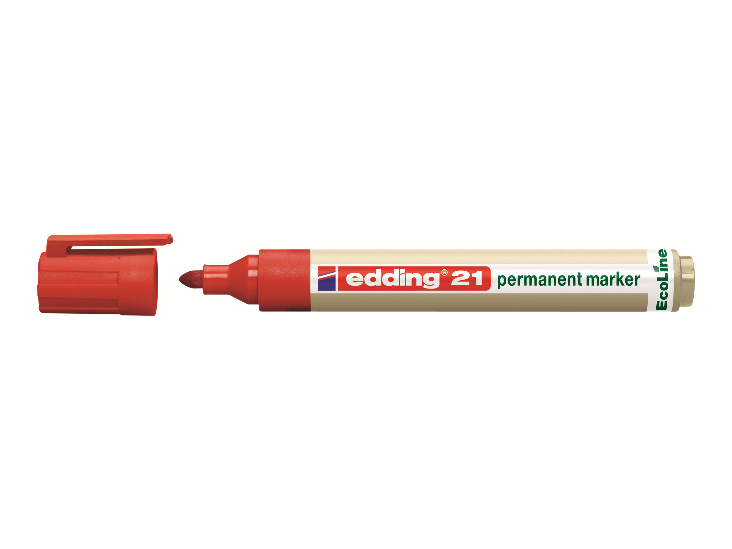 edding 21 EcoLine Permanentmarker rot 1,5 3,0 mm, 10 St