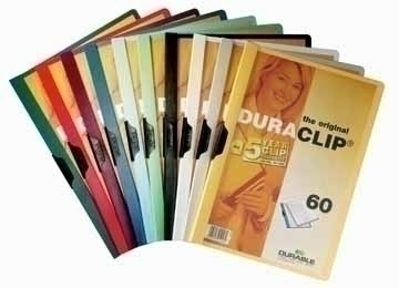 25 DURABLE Klemmhefter DURACLIP  dunkelgrÃ¼n