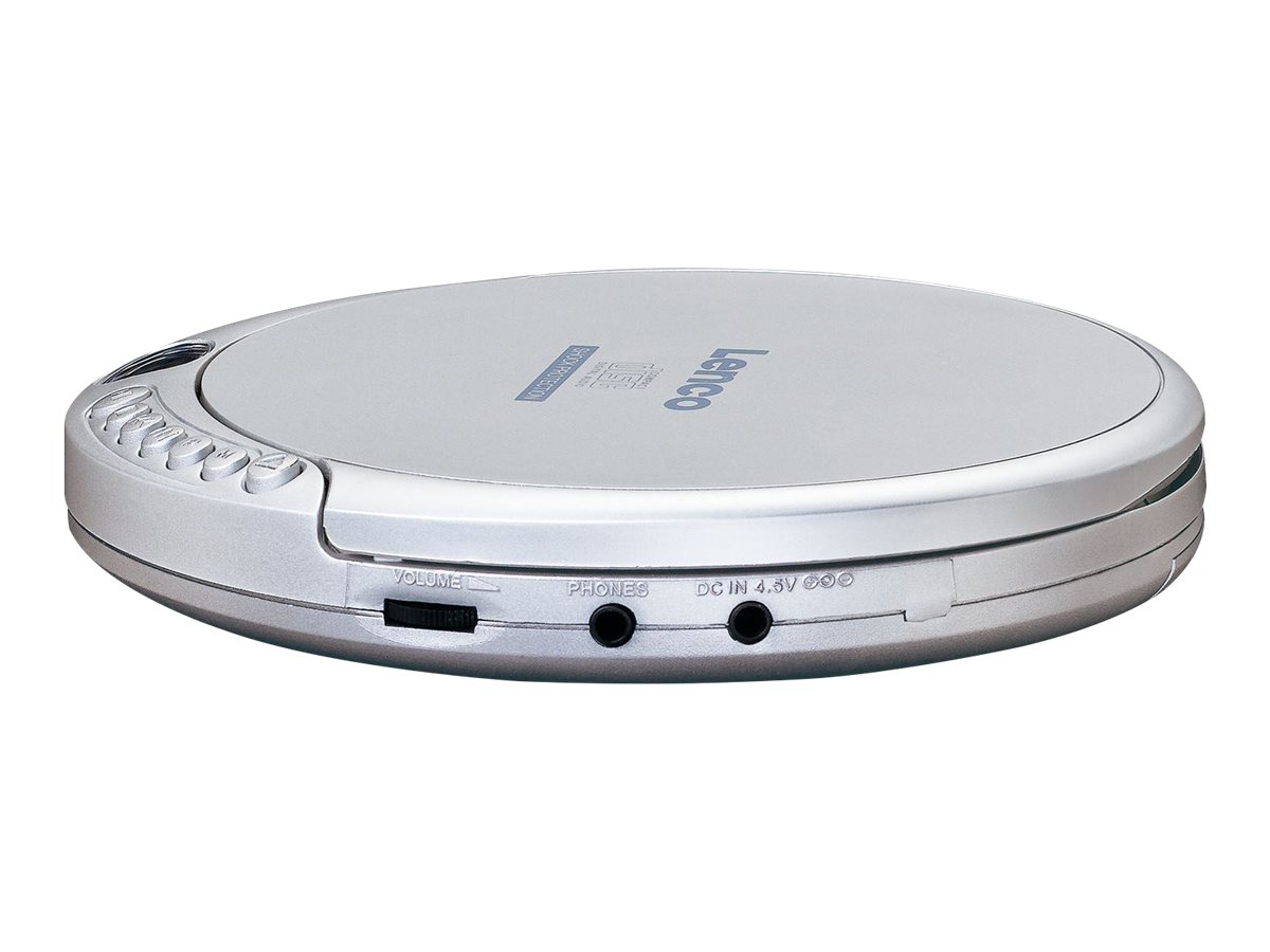 LENCO CD-201SI portabler CD Player/ Discman, silber LENCO CD-201SI portabler CD Player/ Discman, silber