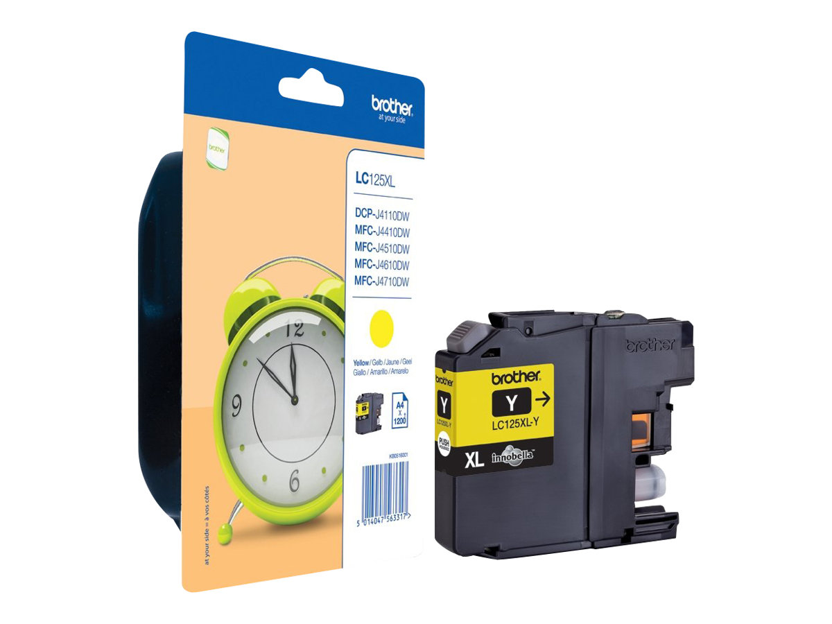 LC125XLY BROTHER MFC Tinte yellow HC LC125XLY BROTHER MFC Tinte yellow HC