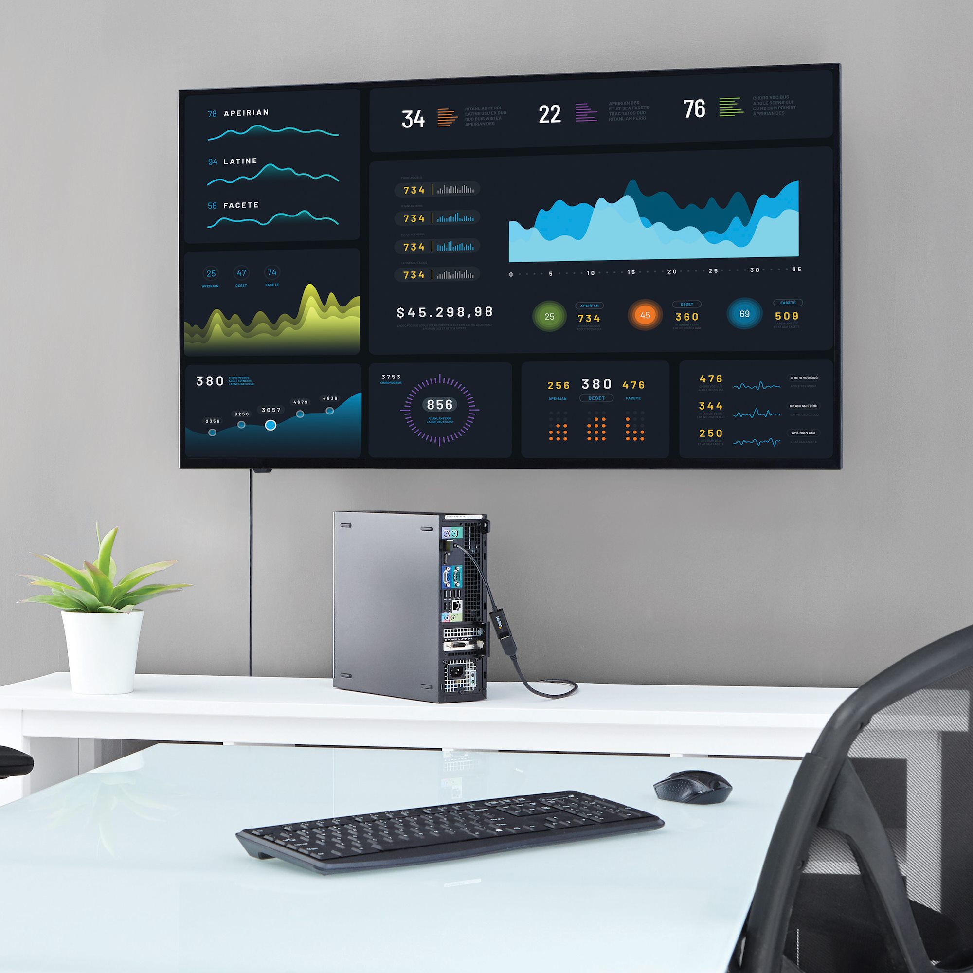 STARTECHCOM DisplayPort auf HDMI 4k 30Hz Adapter DP 12 zu HDMI Video und Audio aktiv Konverter