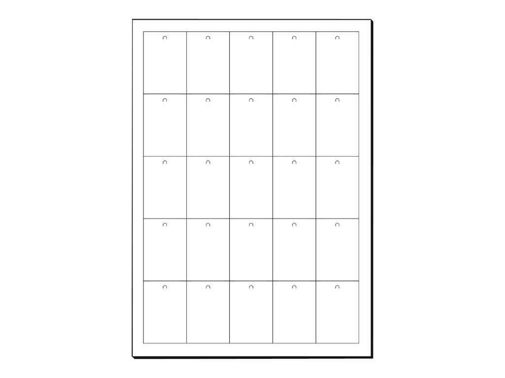 SIGEL Hängeetiketten weiß 38,0 x 55,0 mm blanko, 750 St