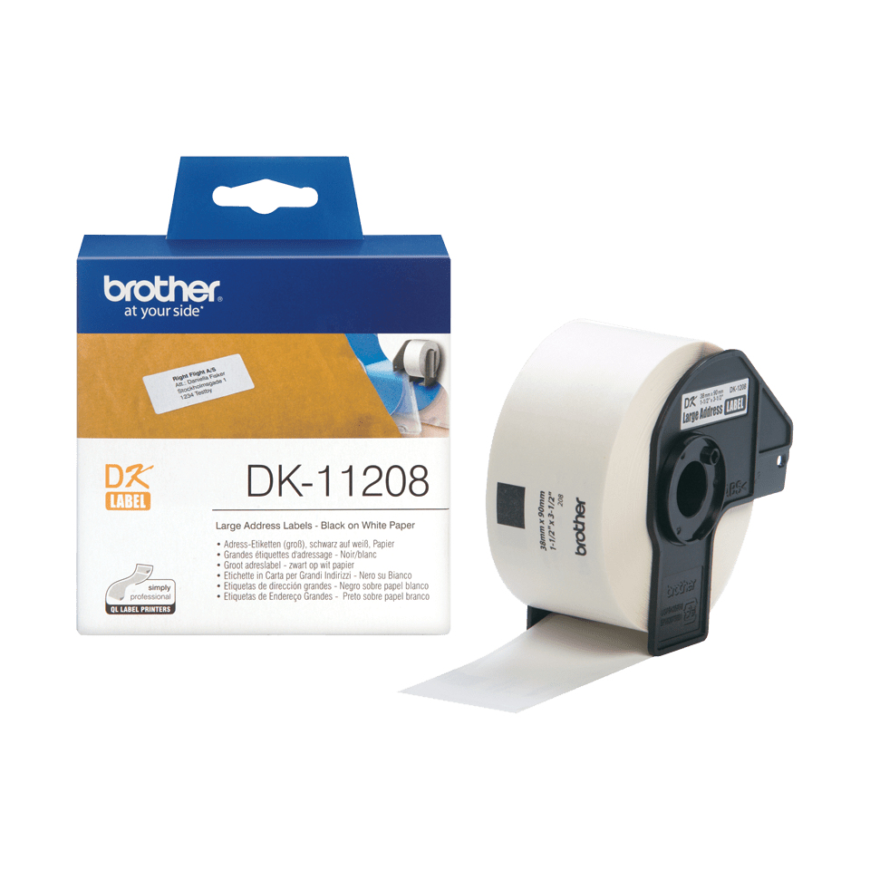 DK11208 BROTHER QL550 Etikettenrolle