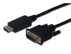 ASSMANN DisplayPort Adapterkabel DP DVI 50m DP 11a sw