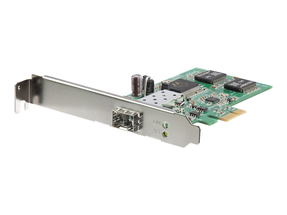 StarTech.com PCI Express Ethernet Gigabit LWL Netzwerkkarte mit offenem SFP - PCIe Glasfaser SFP NIC - Gigabit Ethernet Adapter - Netzwerkadapter - PCIe