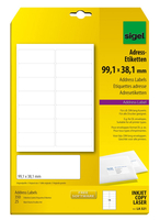 350 SIGEL Adressetiketten LA321 weiss 99,1 x 38,1 mm 350 SIGEL Adressetiketten LA321 weiss 99,1 x 38,1 mm