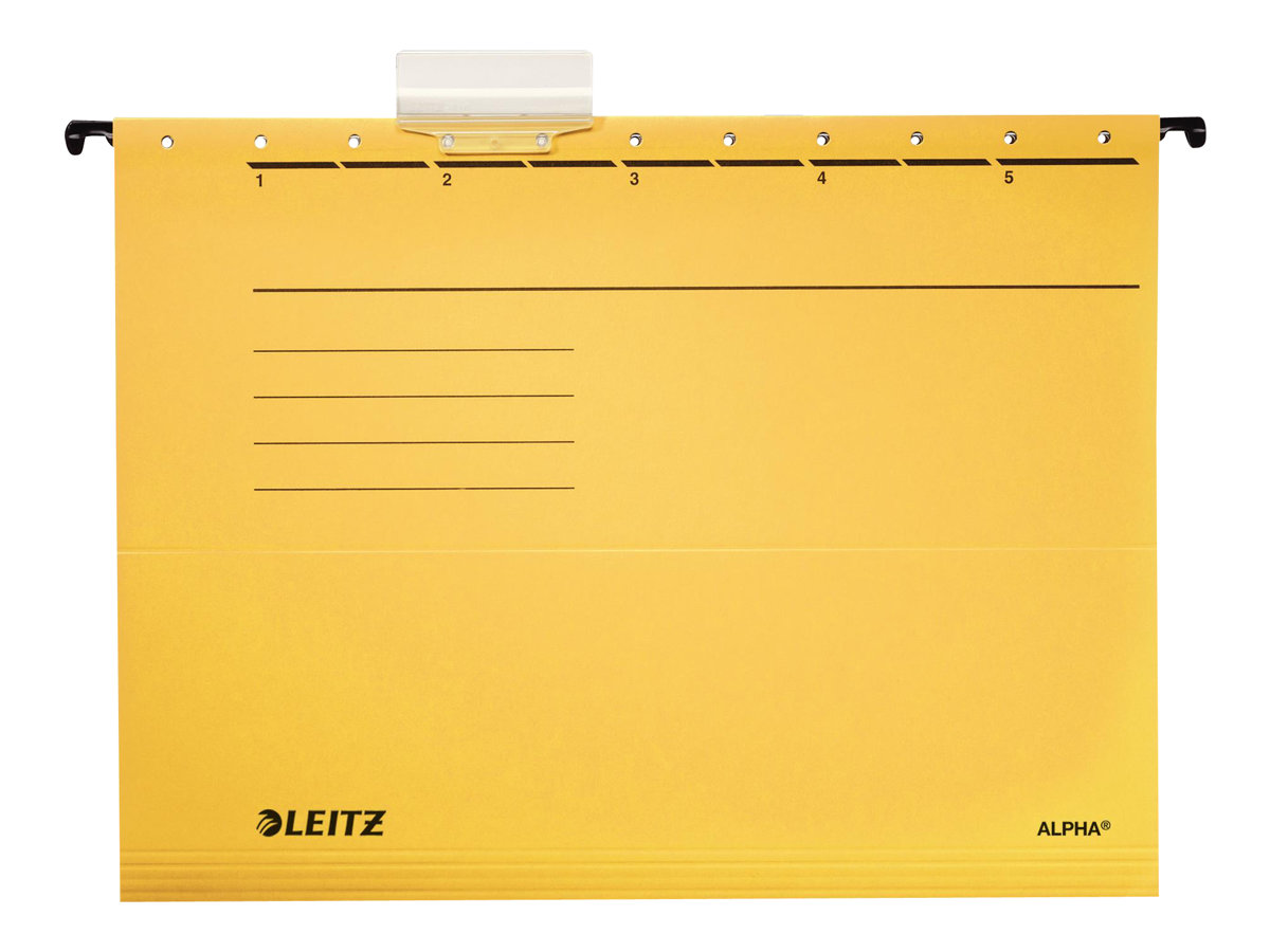 5 LEITZ Haengemappen ALPHA® 1985 gelb