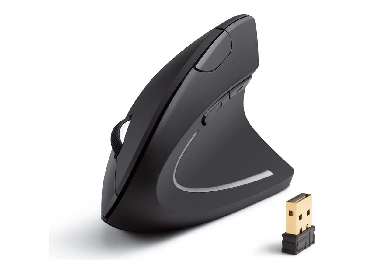 ANKER A7852 kabellose vertikale 24G ergonomische Maus mit Nano USBDongle VorZurUeckTasten Batt nicht enthalten
