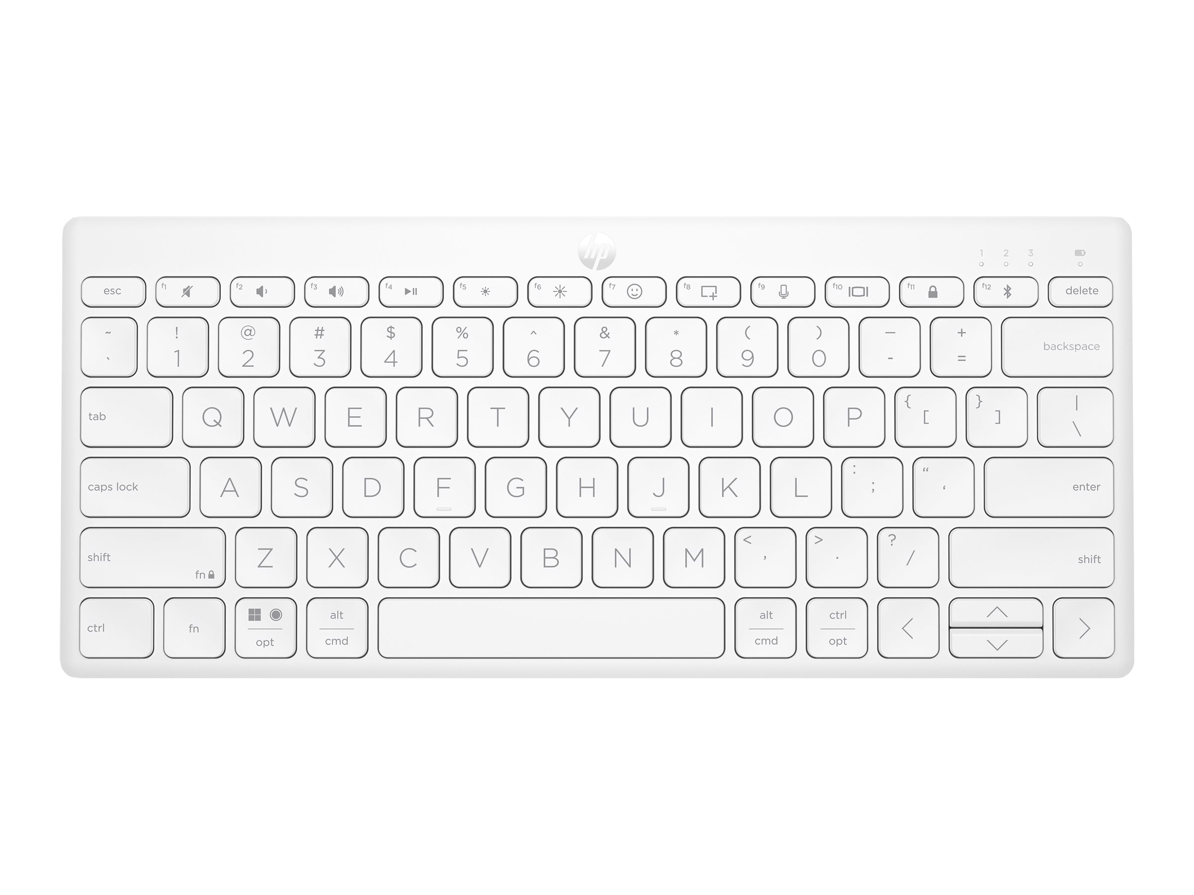 HP 350 WHT Compact Multi-Device Keyboard (P)