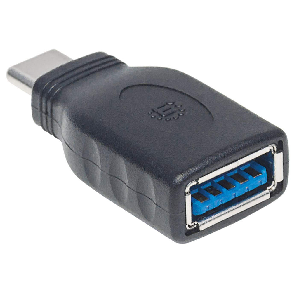 MANHATTAN USB Typ C auf TypA Adapter 31 Gen1 Typ CStecker auf Typ ABuchse bis zu 5 Gbits schwarz