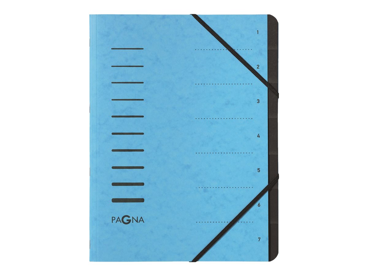 PAGNA Ordnungsmappe 7 Faecher blau PAGNA Ordnungsmappe 7 Faecher blau