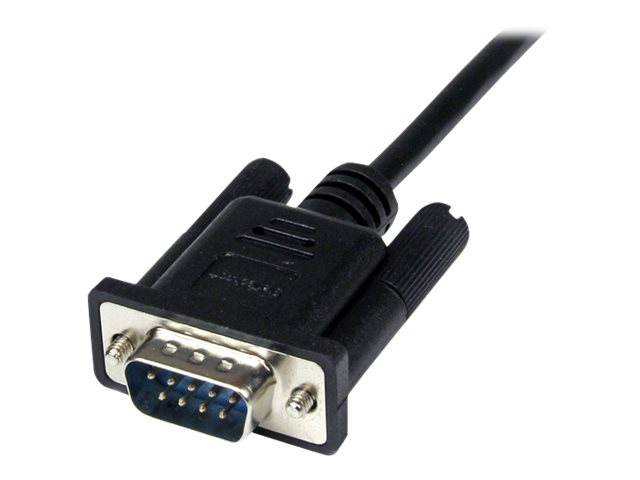STARTECH.COM 2m Black DB9 RS232 Serial Null Modem Cable F/M