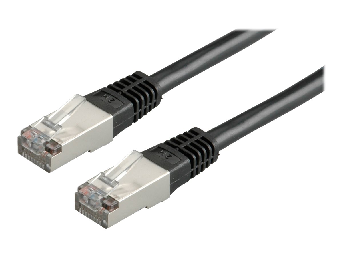 VALUE Patchkabel Kat.6 Class E S/FTP PiMF schwarz 2m VALUE Patchkabel Kat.6 Class E S/FTP PiMF schwarz 2m