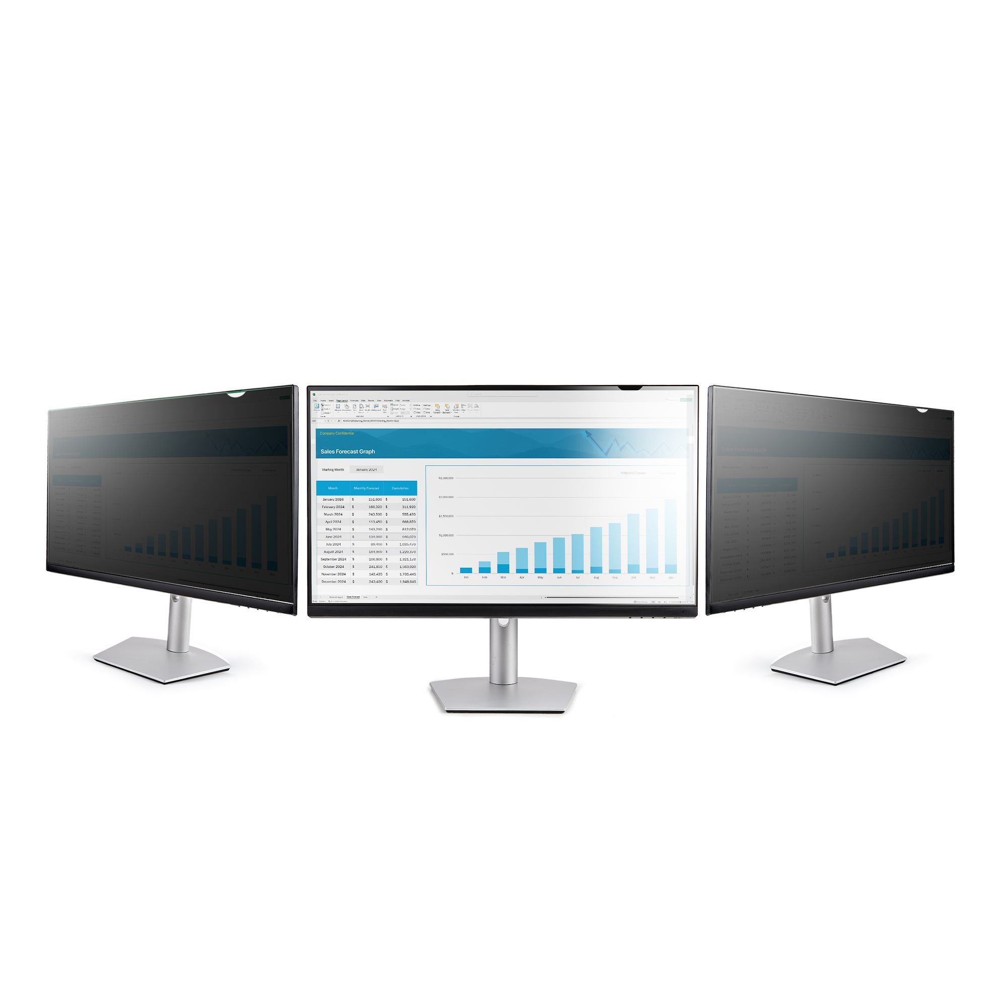 STARTECHCOM 80,01cm 31,5Zoll 169monitor Blickschutzfilter Blaulichtfilter Bildschirm SichtschutzfolieBlickschutz 30 Grad