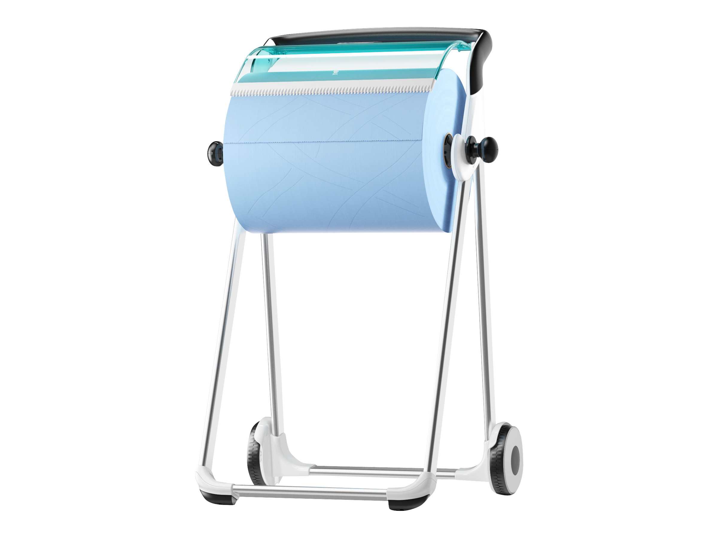 TORK Putzrollenhalter Performance W1 652000 weiss, tuerkis Kunststoff