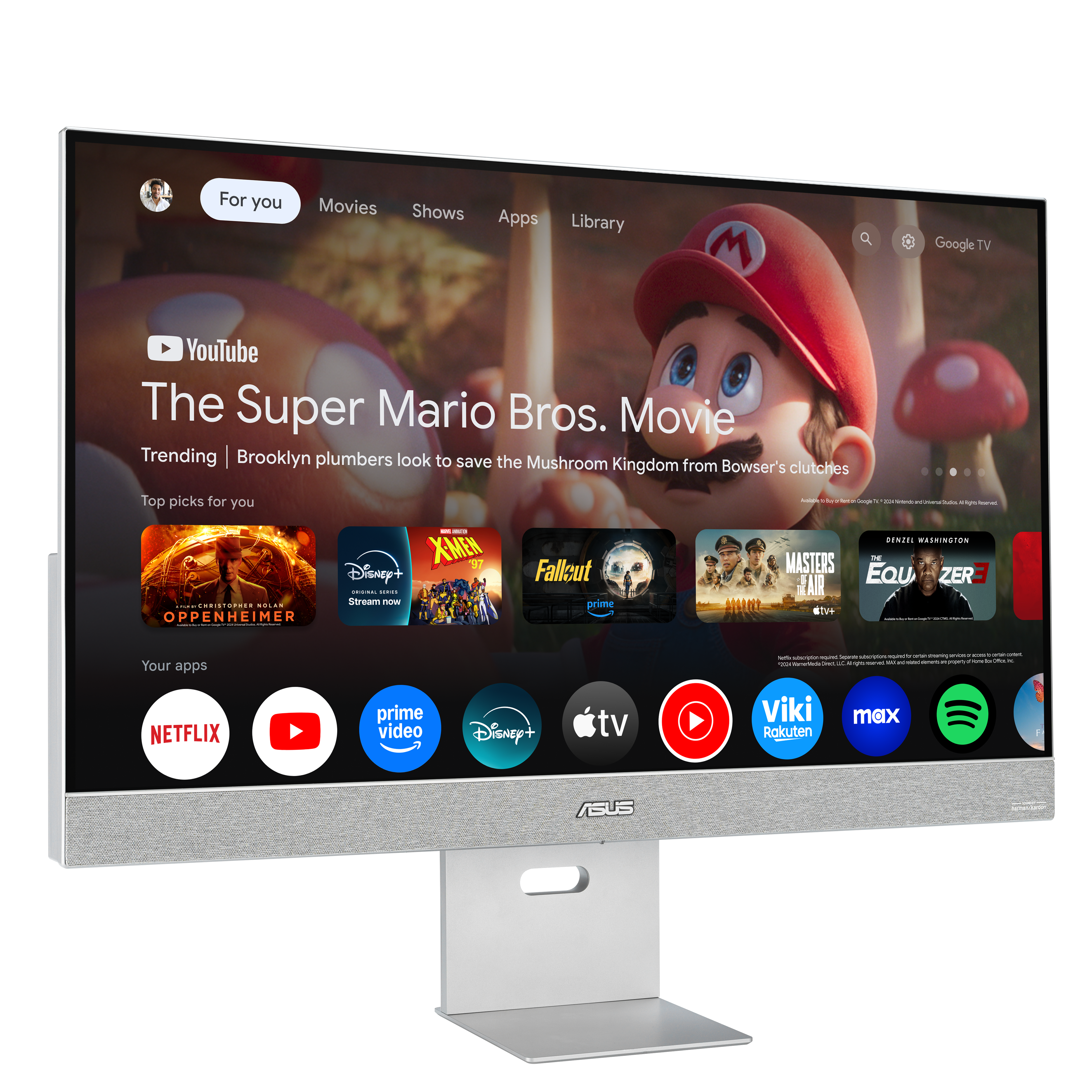 ASUS ZenScreen Smart MS32UC 80,01cm 31,5Zoll IPS WLED UHD 169 60Hz 350cdm2 5ms HDMI DP USBC DP USB Hub 2xUSBA 2 2x5W Speakers