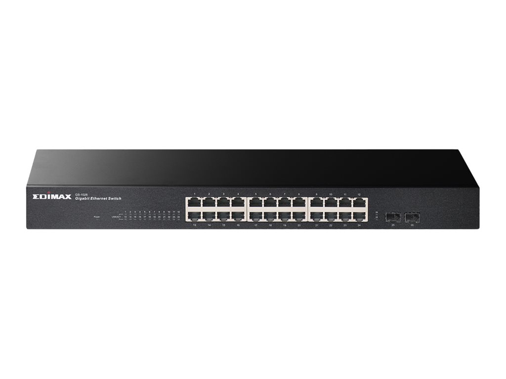 Edimax 26-Port Gigabit Switch mit 2 SFP-Ports 19"