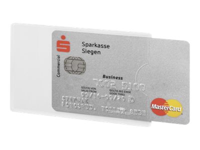 DURABLE Kreditkartenhülle RFID SECURE transparent 5,4 x 8,6 cm, 3 St