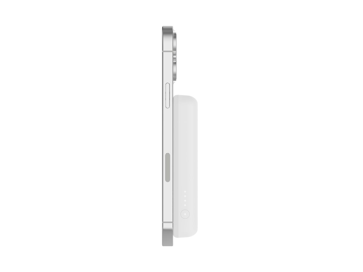Belkin Magn drahtlose Powerbank, Standfuss, 5000 mAh, weiss