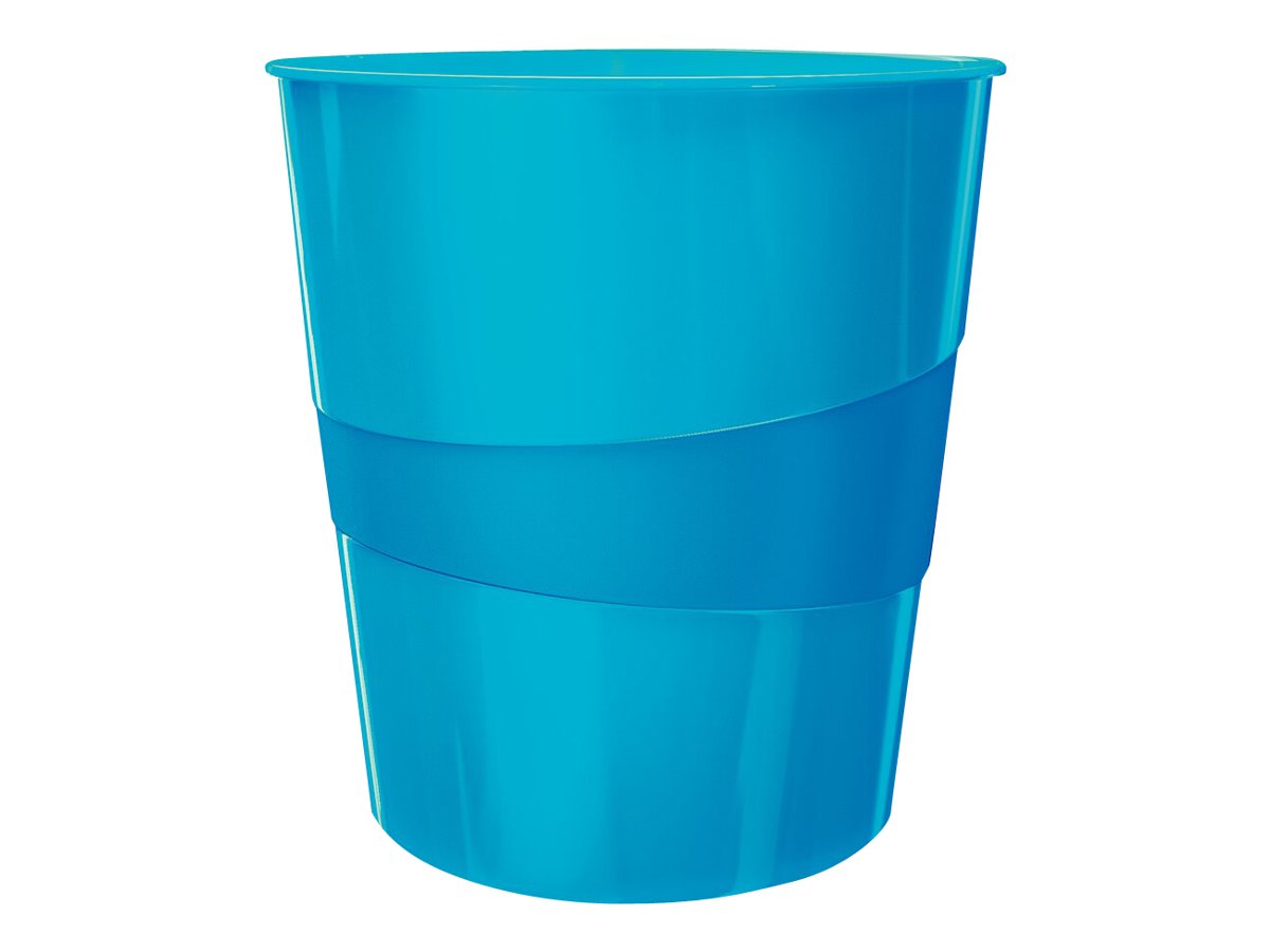 LEITZ WOW Duo Colour Papierkorb 15,0 l blau LEITZ WOW Duo Colour Papierkorb 15,0 l blau