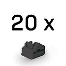 LINDY RJ45 Port Schloesse SCHWARZ 20 Stuck
