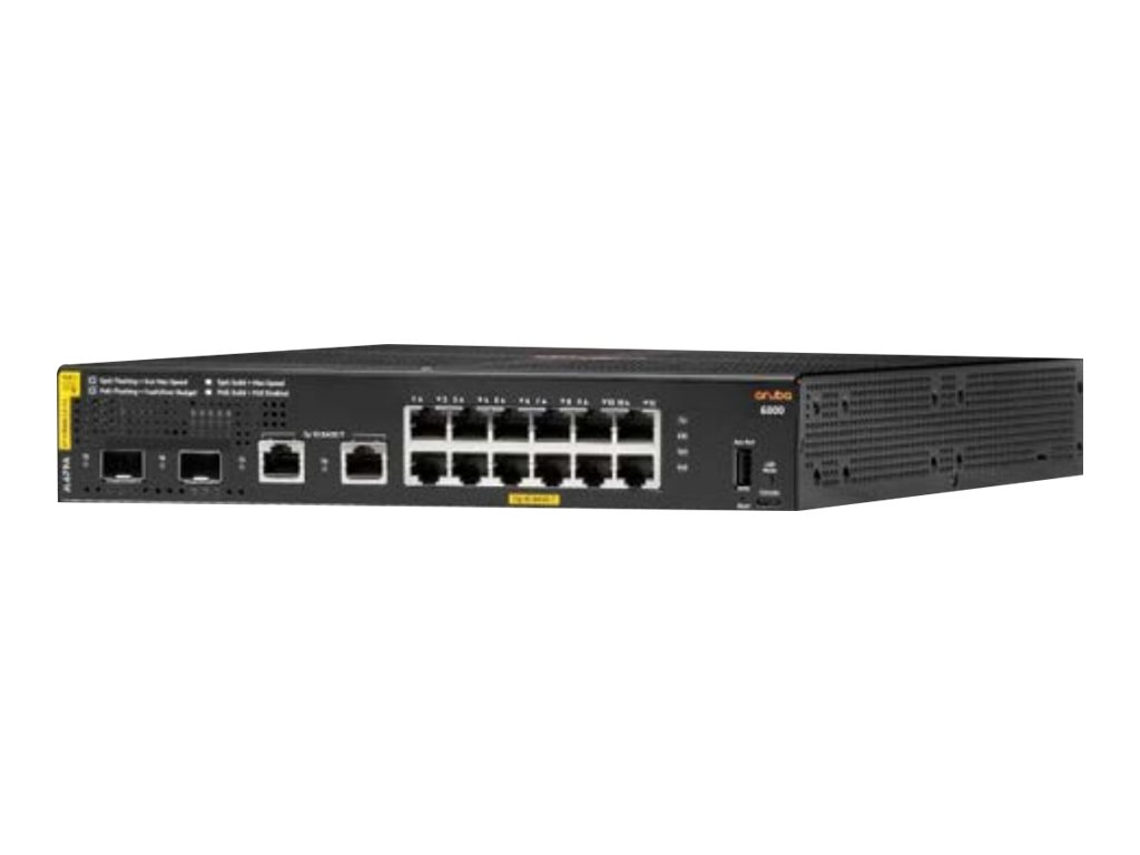 HPE Aruba Networking CX 6000 12G Class4 PoE 2G/2SFP 139W Switch EU en HPE Aruba Networking CX 6000 12G Class4 PoE 2G/2SFP 139W Switch EU en